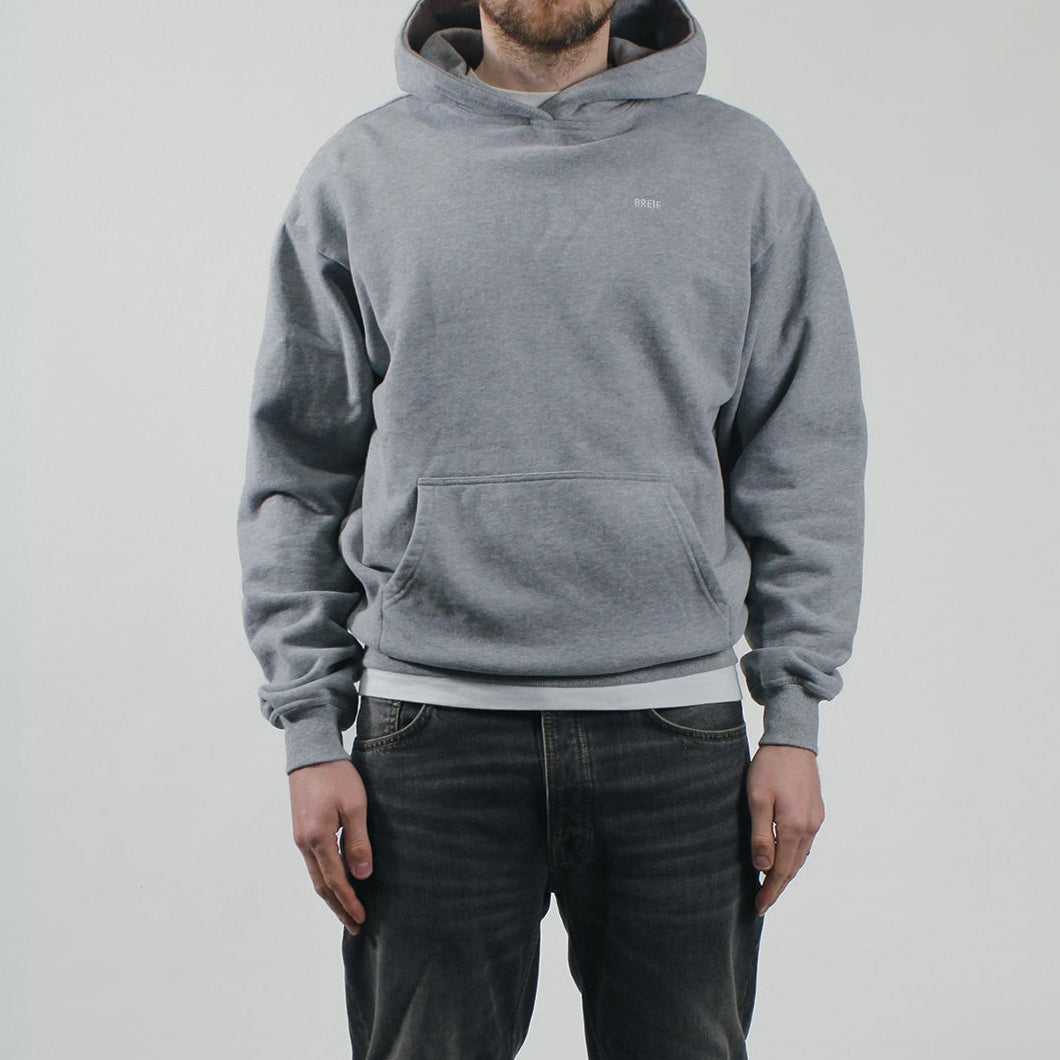 Micro Logo Hoodie - Grey